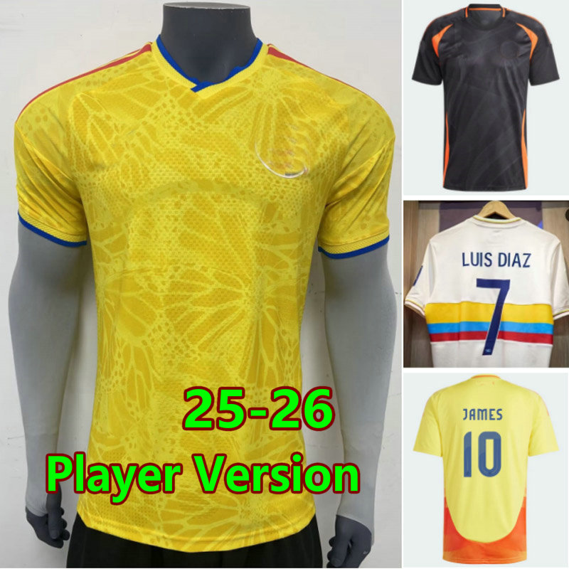 2025 LUIS DIAZ ColOMbiA soccer jerseys 25 26 home away cOLuMbIaS football shirts CORDOBA JAMES maillot foot BORRE J. LERMA ARIAS jersey camesita men kids uniforms S-4XL