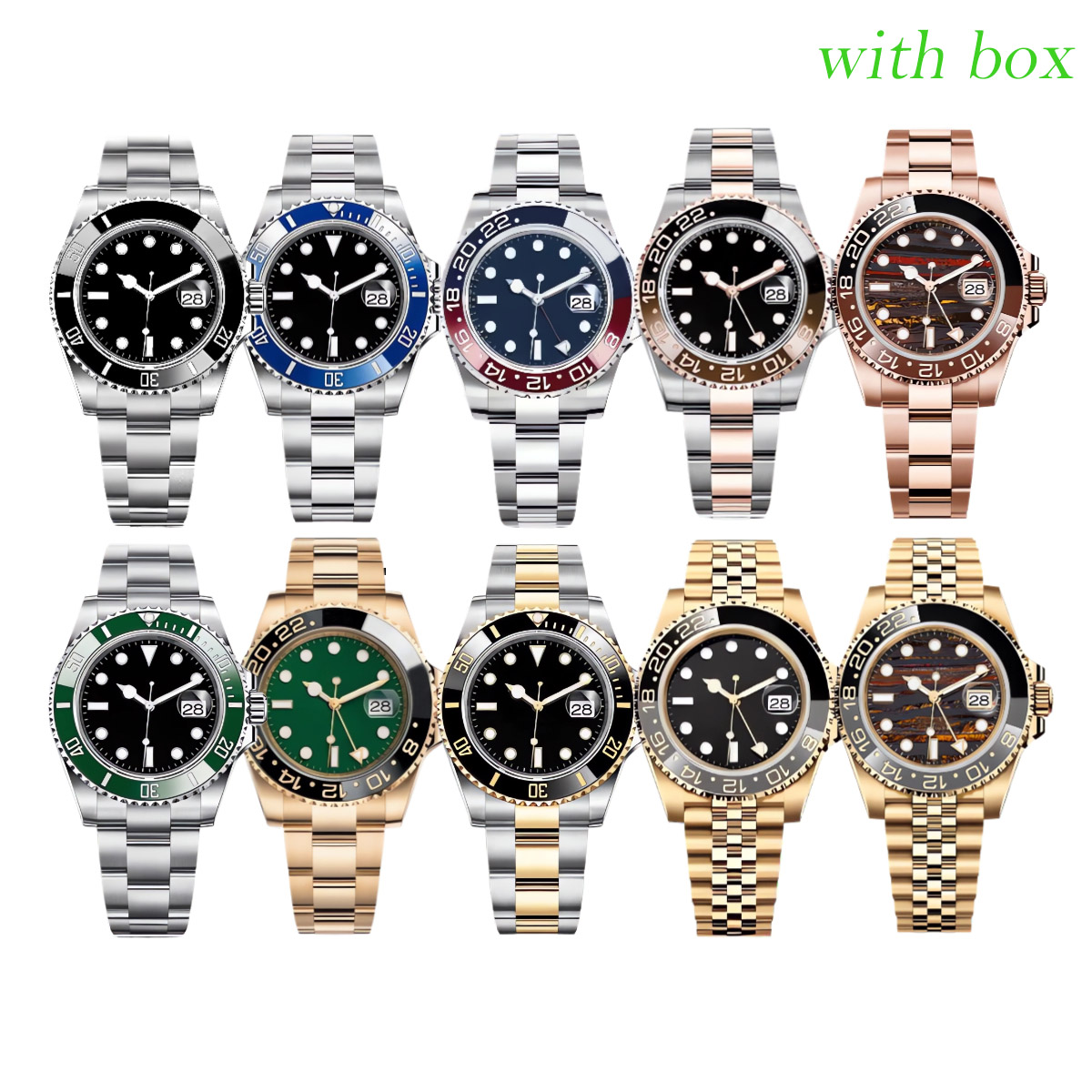 Mens 41MM Watch 2813 movement Automatic Watches 904L stainless steel/rubber Strap Sapphire Luminous Designer luxury Wristwatches With box and paper