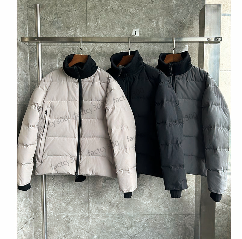 New Style Men Winter Designer Puffer down Jacket Woolfords Parka Outerwear Warm Outdoor Coat Wind Waterproof Stand Collar Top Quality Doudoune Size S-2XL