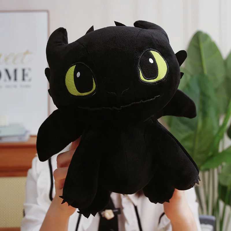 Big size Plush Toys Plushie Toothless Doll Kaii White Black Dinosaurs Animal Stuffed Decoration GiftXJ250916