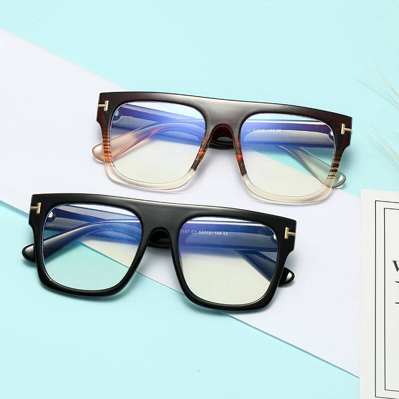 Unisex Men's Reading Glasses Oversized Square Brand Large Eyeglasses For Men Blue Frame Women's Prescription Diopter ddmythur