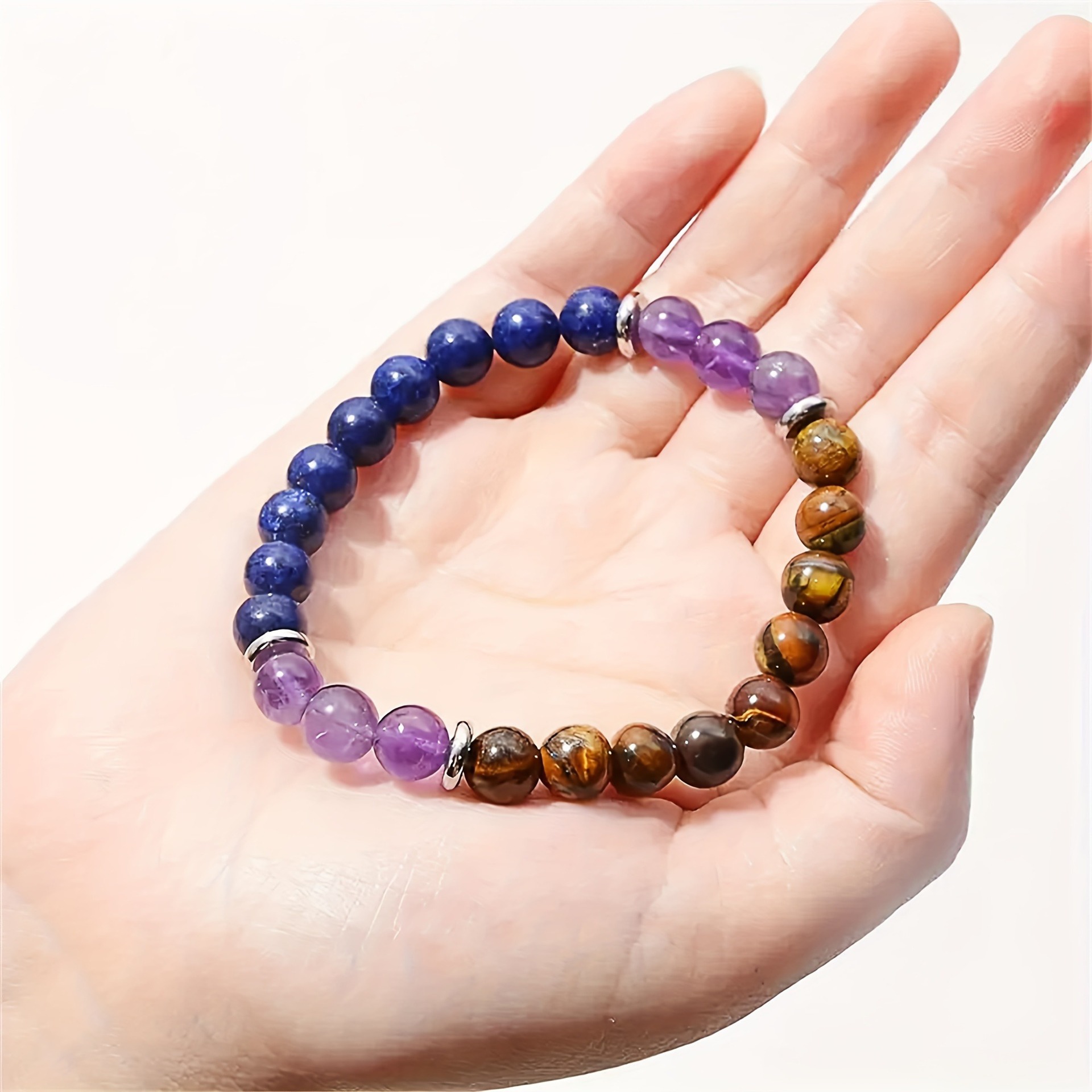 Designer Jewellery High Quality Multi Hued Gemstone Bracelet for Daily Wear Gift for All Occasions Textured Fashion Accessory