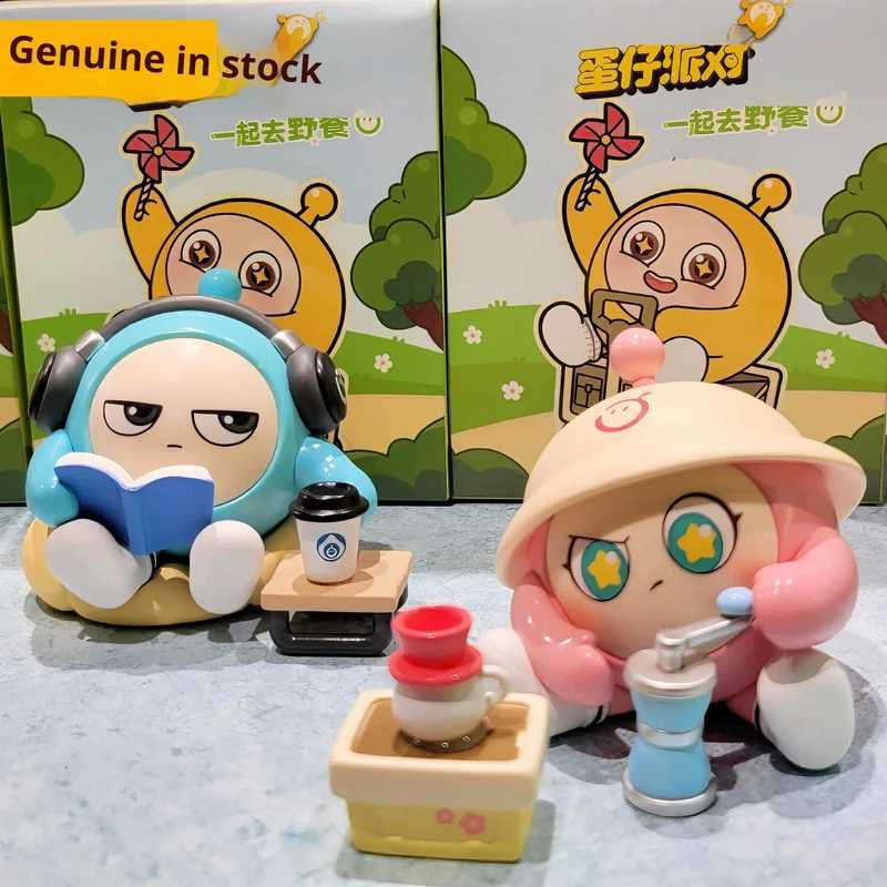 Eggy Party Blind Box LetS Go Picnic Series Black Pink Yellow Handmade Doll Figures Toy Game Periphery Trendy Toy Ornament Gift C250917