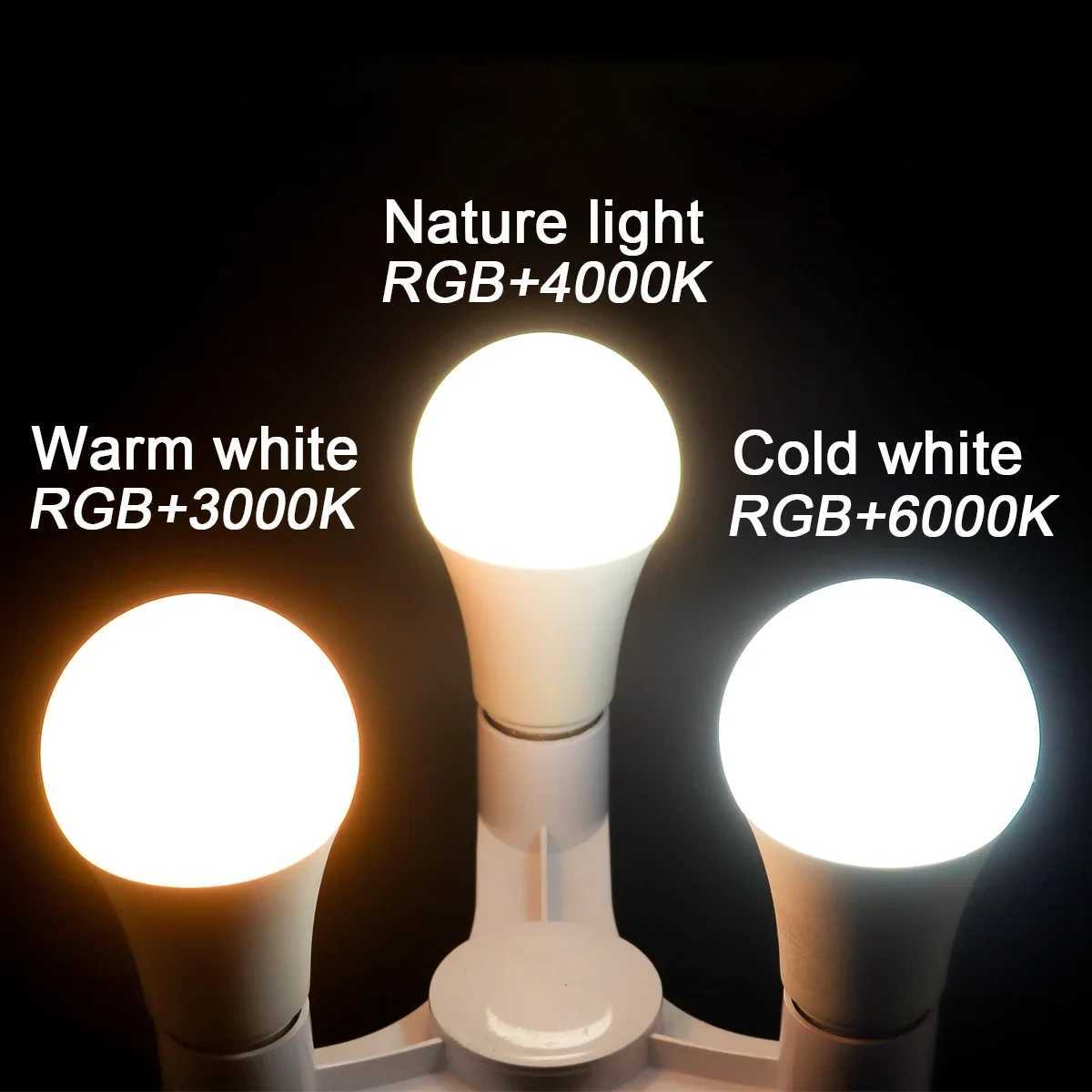 Smart Spotlight Bulb RGBW Infrared Remote Control LED Bulbs GU10 6W 10W Color Light Dimming Suitable for Family Holiday Parties C250917
