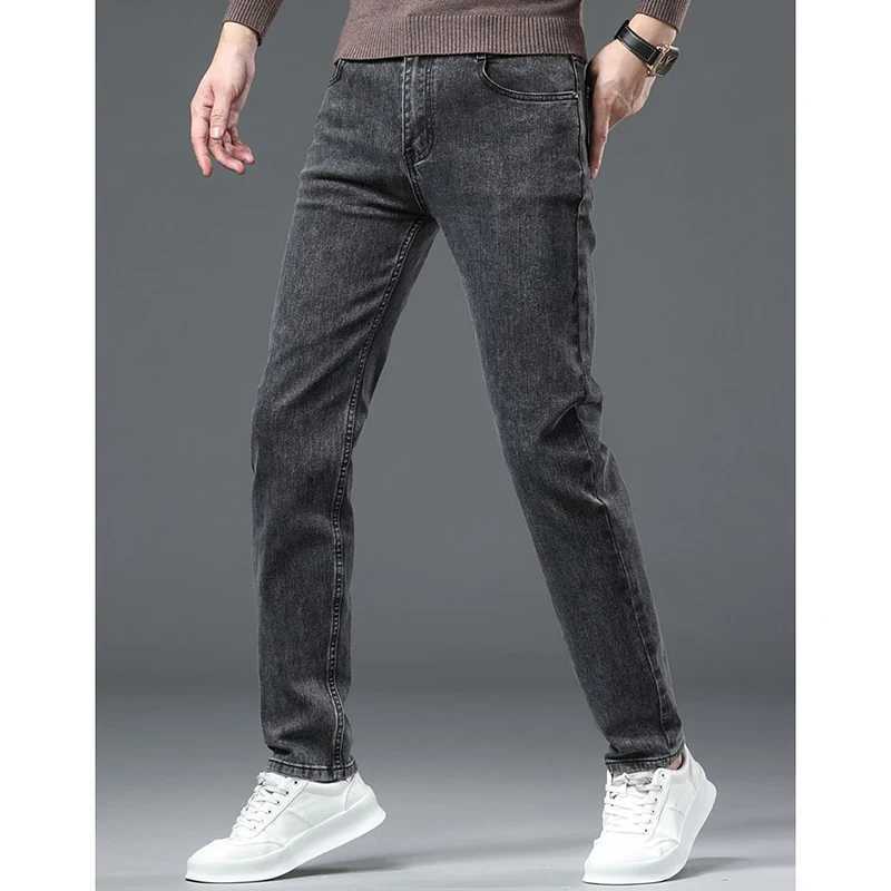 New Spring Mens High Street Casual Jeans Korean Designer Comfortable Stretch Trousers Classic Vintage Slim Fit Denim Pants MaleZ250917