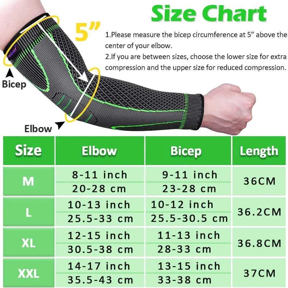 1PC Elastic Fabric Protective Elbow Braces Arm Support for Tendonitis Tennis Elbow NonSlip Breathable Compression Arm Sleeves J250917
