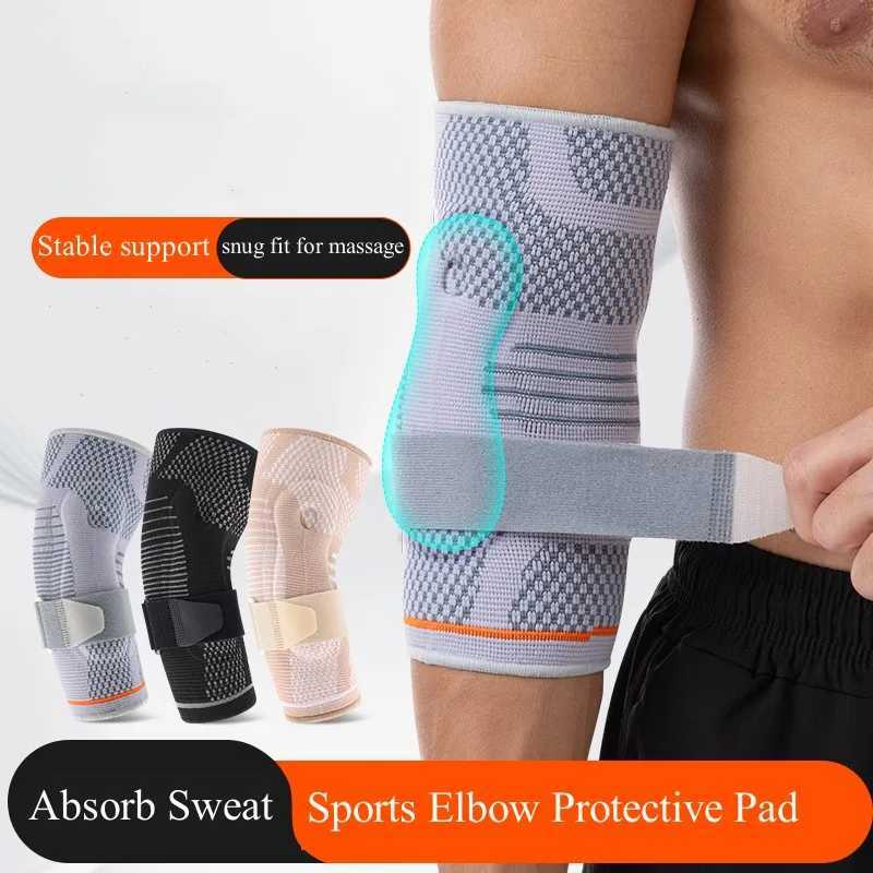 3D Woven Adjustable Elbow Strap Brace Arm Protector Compression Basketball Elbow Pads Sleeves Support Unisex Sport Safety J250917