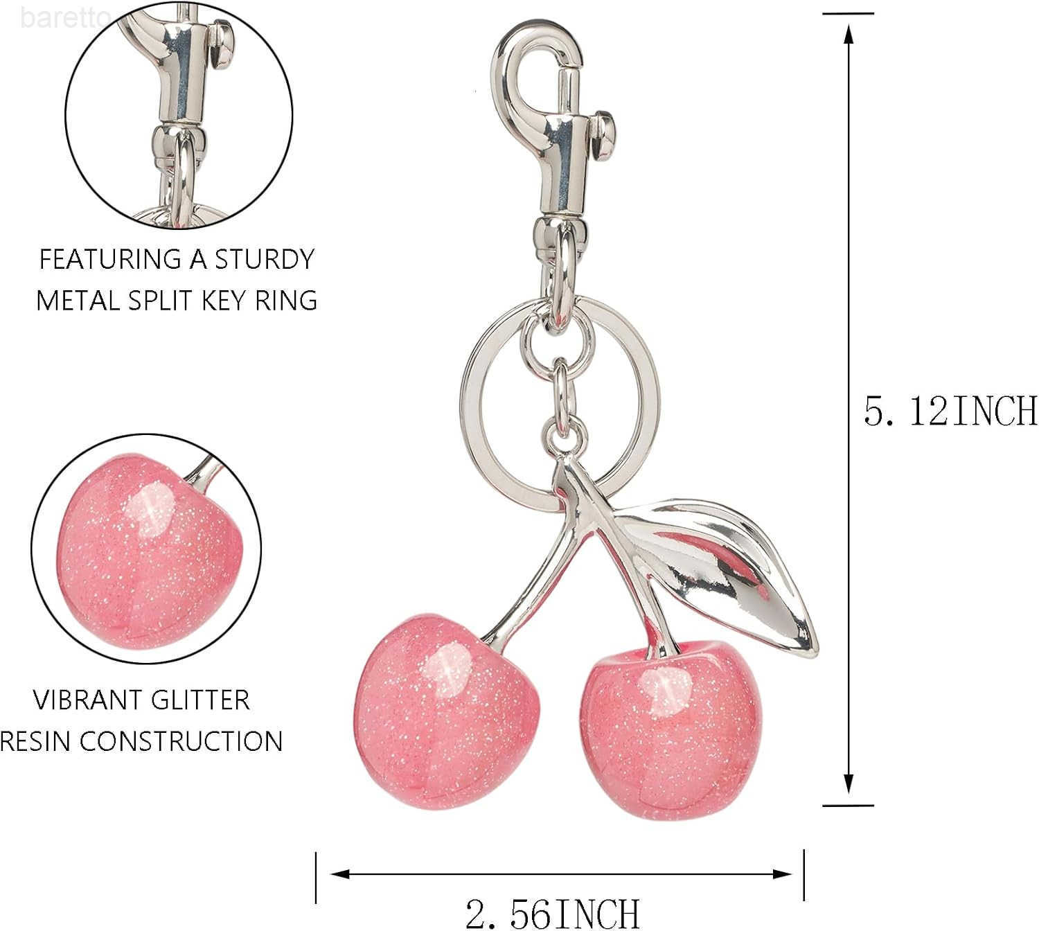 Cherry Keychains Bag Charms Purse for Women Car Key Chains Women Cute Gifts for Birthday Mothers Christmas Valentine Z2509017