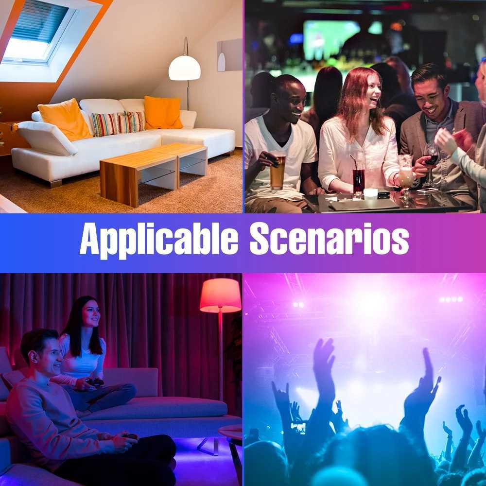 15W RGB LED Bulb AC 220V E27 Spotlight GU10 Smart IR Remote Control Ceiling Lamp E14 Chandelier Bulbs MR16 Home Party Decor 110V C250917