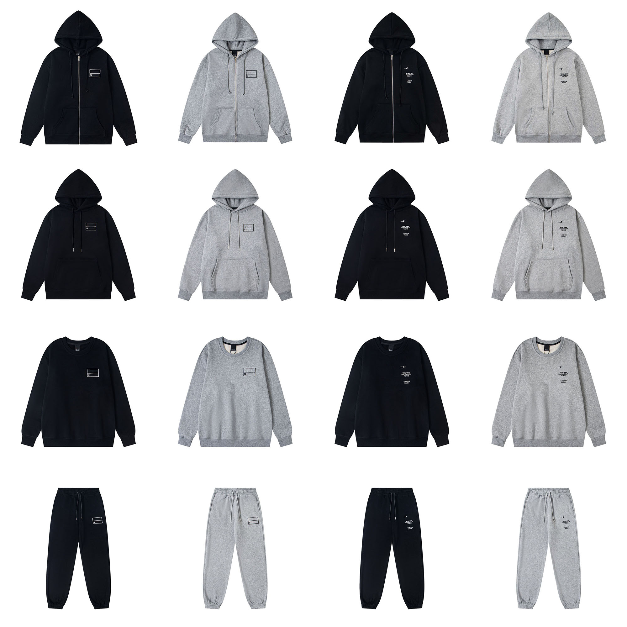 Designer Mens Tracksuit Embroidery Letter Zip up Hoodie Joggers Vintage Hip Hop Tracksuits Winter Sports Sweatpants Two Piece Set Men Women