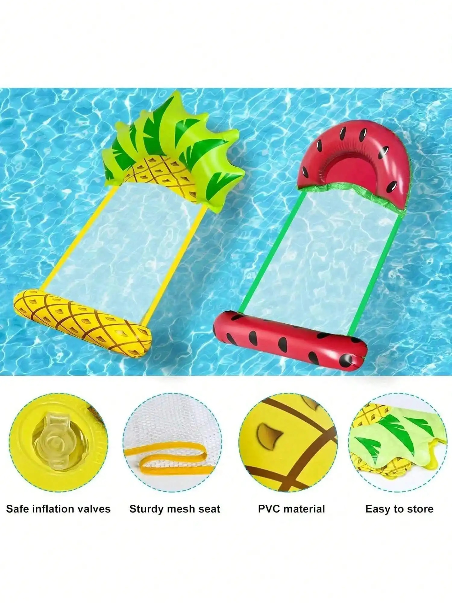 Summer Foldable PVC Inflatable Floating Row Swimming Pool Water Hammock Air Cushion Bed Water Sports Water Bed Can Lie or Sit 250917