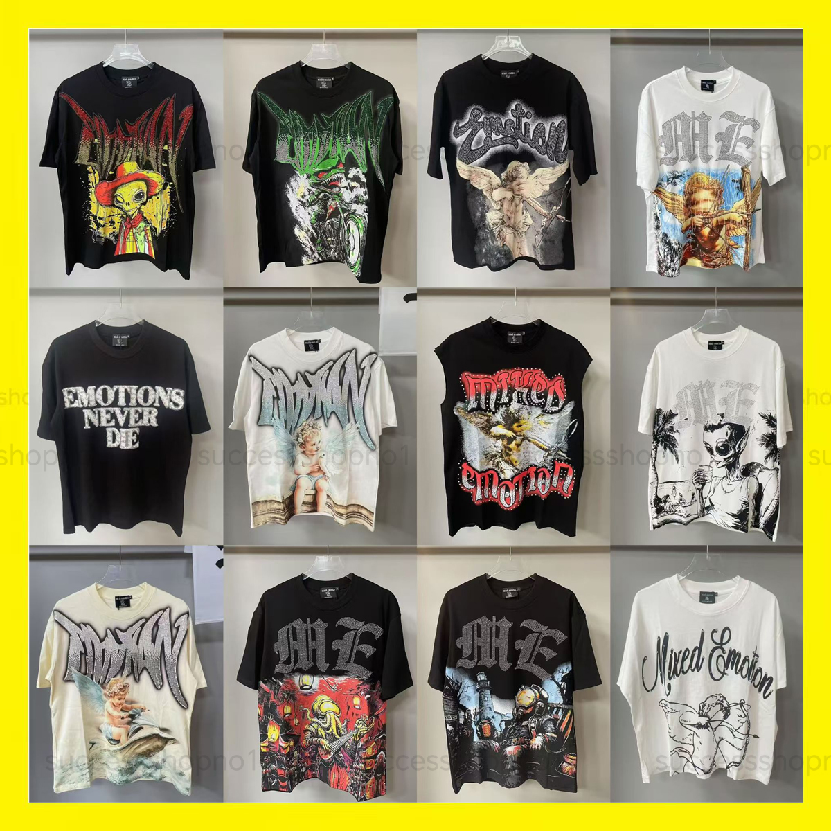mixed emotions shirt designer t shirt mens tshirt mens womens y2k vintage shirt graphic tee hippie shirt mens clothing man tops streetwear casual shirt US Size S-XL