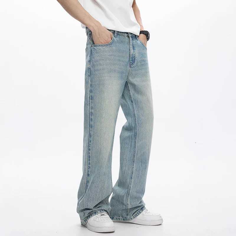 KSTUN 2025 Spring Jeans For Men Flared Pants Bootcut Jeans Loose Fit Light Blue Streetwear Mens Trousers Mens Clothing QualityZ250917