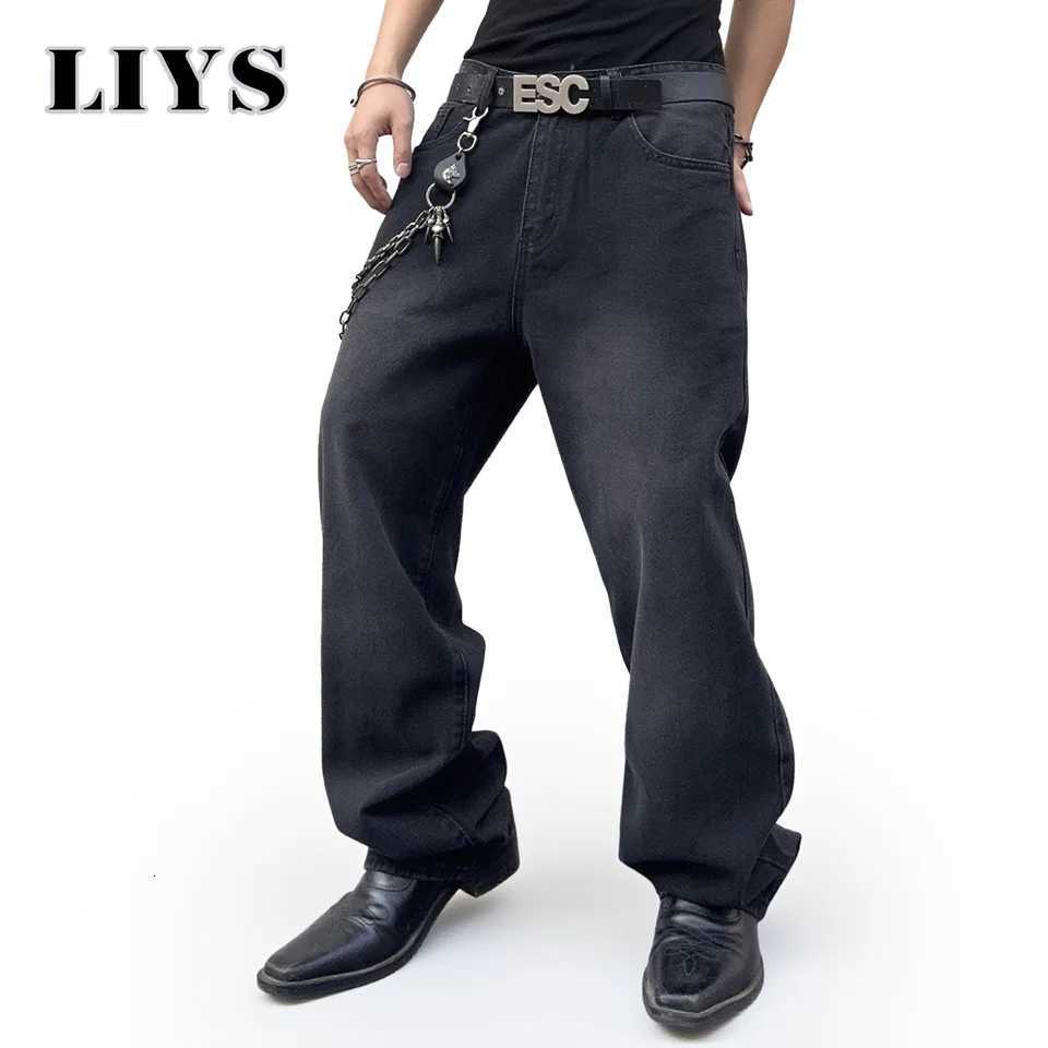 New Men Classic Jeans Homme Pantalones Men Soft Black Biker Masculino Denim Overalls Mens Pants Brand Retro Basic Loose JeansZ250917