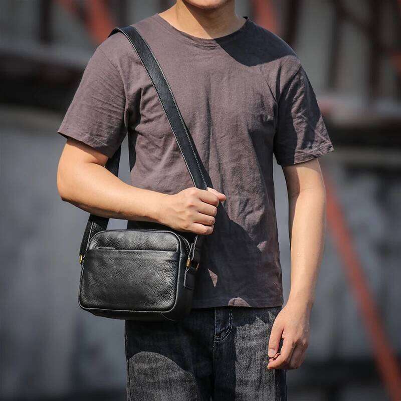 designer bag 52 guro mens genuine leather shoulder natural cowhide crossbody casual small satchel mobile phone bag for 7 9 inch ipad