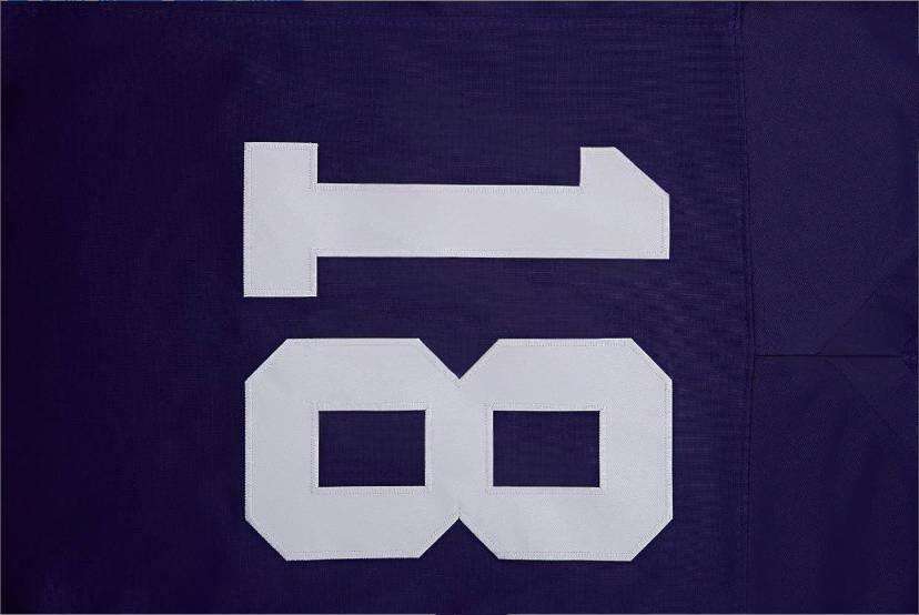 Custom Mens/Youth Football ed T-Shirt for Sports Fan Purple/White No Brand/s JEfferson jersey Free shipping