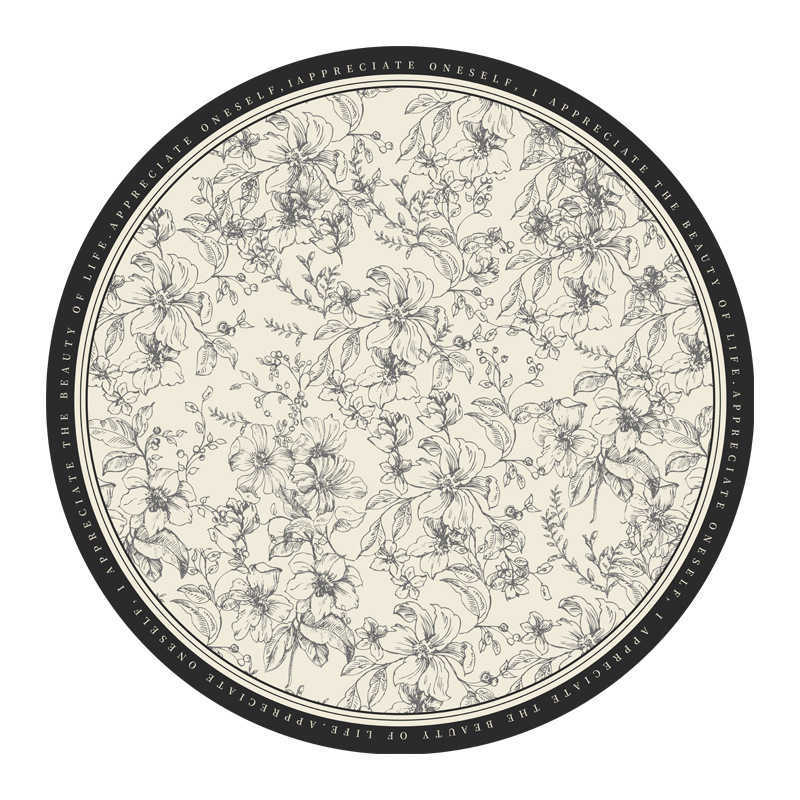 Living Room Carpet Round Crystal Velvet Carpet Makeup Room Decoration Beautiful Soundproof Carpet French Style Easy Care NonSlip Rug C250917