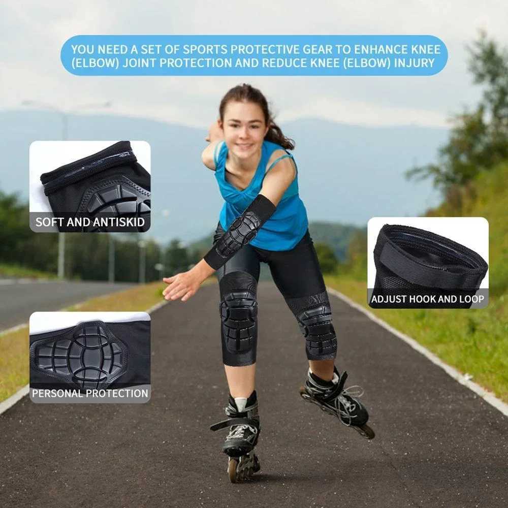 12Pcs Knee Elbow Pads for Kids Youth Compression Sleeves Pads Guards Sports Protective Gear for Basketball Baseball Football J250917