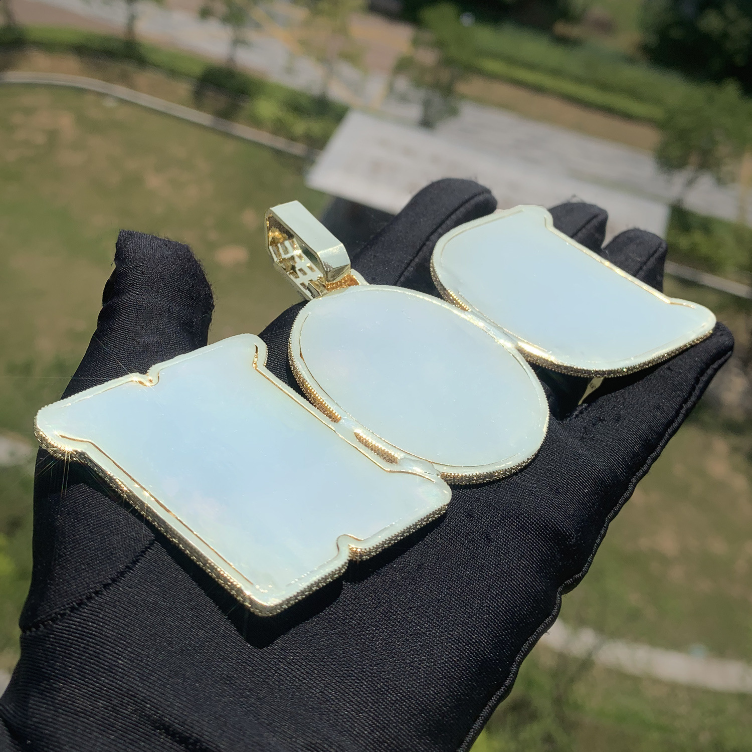 New Hip Hop Creative Letter Pendant Copper Set Zircon Personalized DIY Splicing Full Diamond Pendant Jewelry Accessories 241226