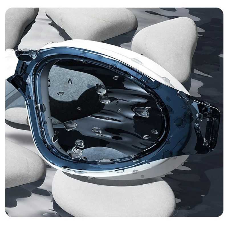 Adult new antifog swimming goggles waterproof swim goggles with earplugs for men and women antiUV swimming goggles J250917