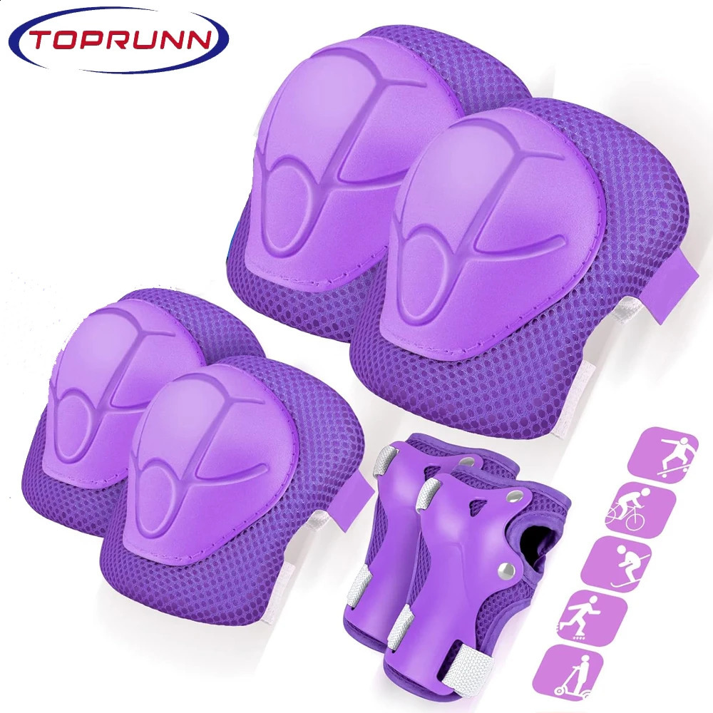 6pcs Kids Knee Pads and Elbow Pads SetKnee Pads for Child Youth 315 Years W Adjustable Strap for Roller Skates Skateboard 250916