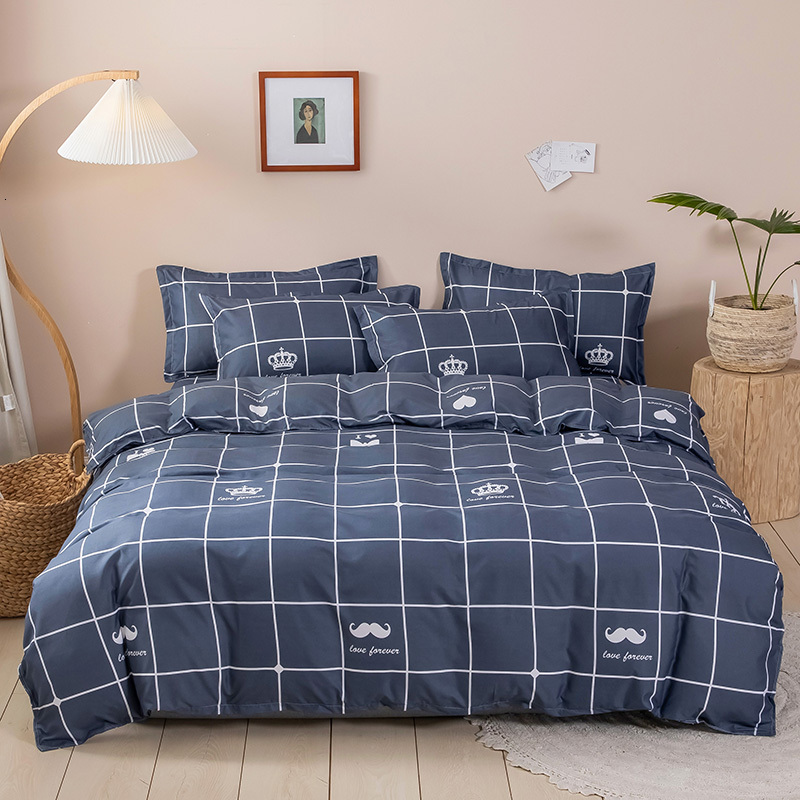 4-piece bedsheet sets fitted bed sheet set bedding cover king W260302