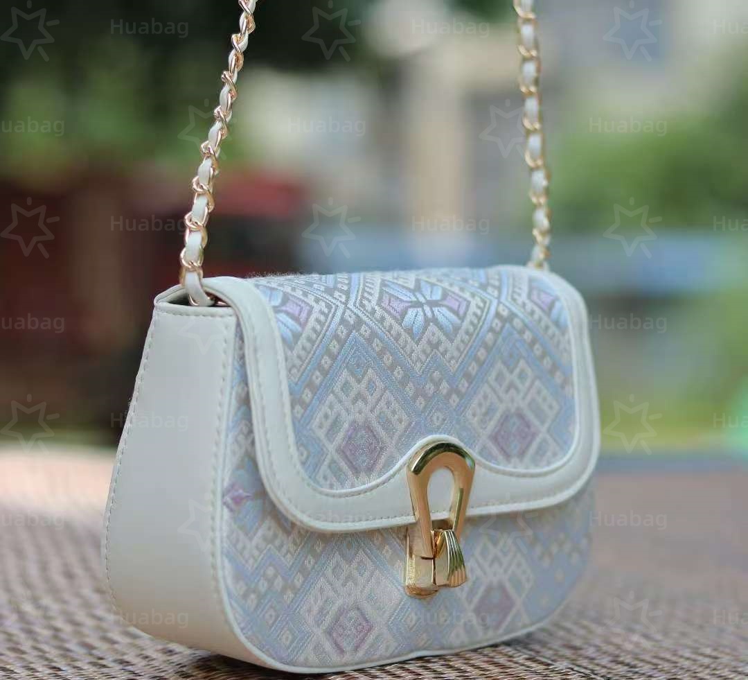 Hand Embroidery Tote Bag Luxury Designer Bag Top Shoulder Bag Purely Intangible Cultural Heritage Song Brocade New Chinese-Style Women's Bag Fash