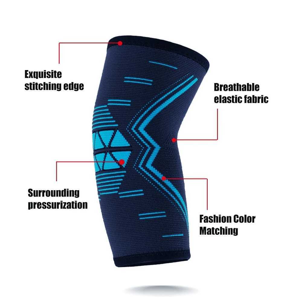 1PCS Elbow Support Sleeve High Elastic Compression Brace for Tennis Golfers ElbowWorkoutBursitisArthritisMen Women J250917