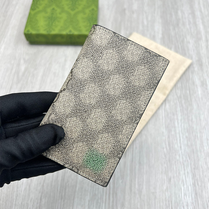 Passport Cover designer card holder mens wallet pocket organizer cardholder wallet women clutch bags coin original box dust bag Short Luxury Multiple Wallet Canvas