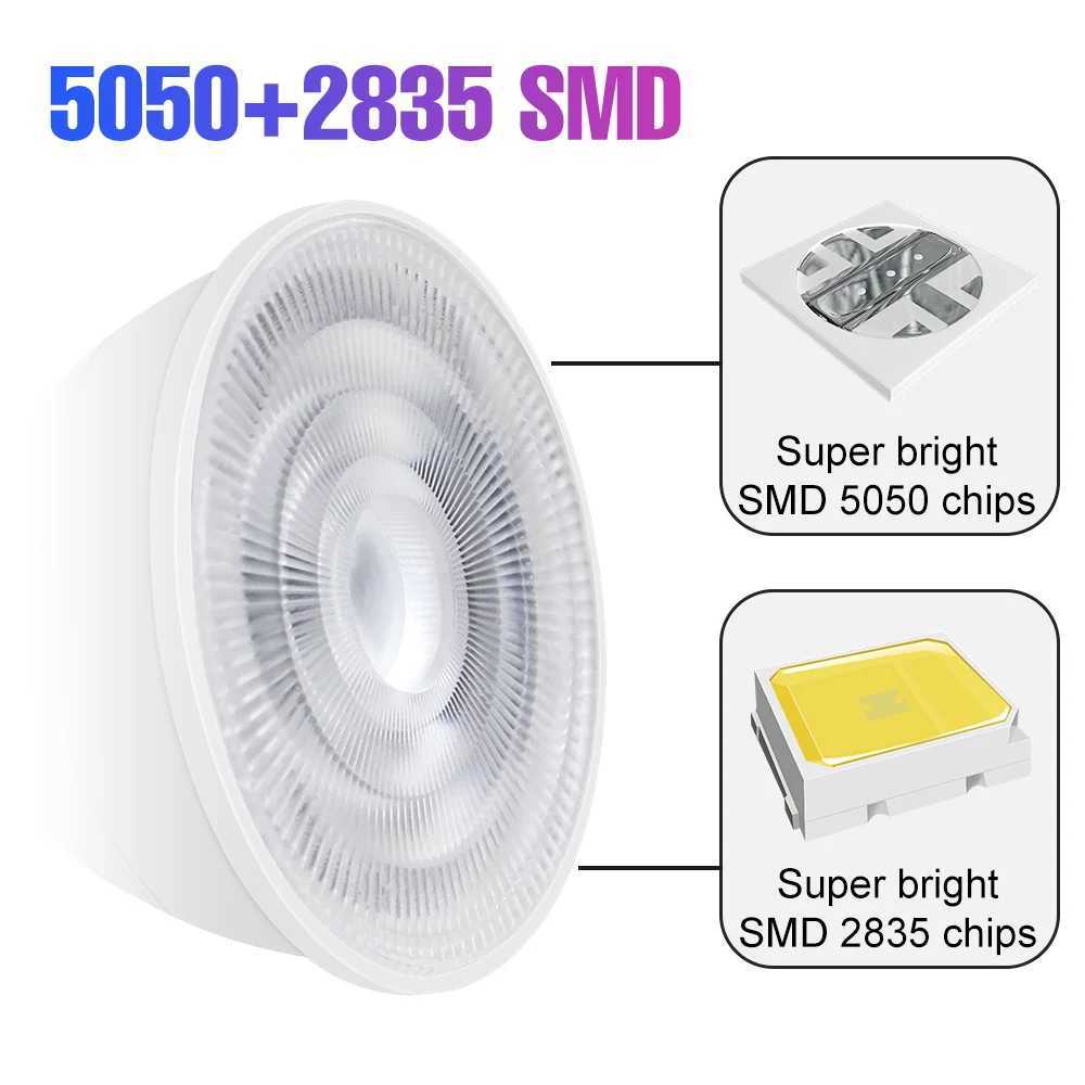 15W RGB LED Bulb AC 220V E27 Spotlight GU10 Smart IR Remote Control Ceiling Lamp E14 Chandelier Bulbs MR16 Home Party Decor 110V C250917