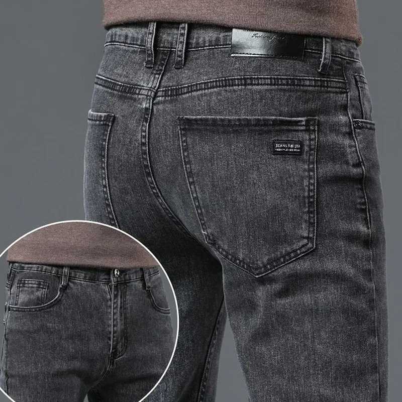 New Spring Mens High Street Casual Jeans Korean Designer Comfortable Stretch Trousers Classic Vintage Slim Fit Denim Pants MaleZ250917