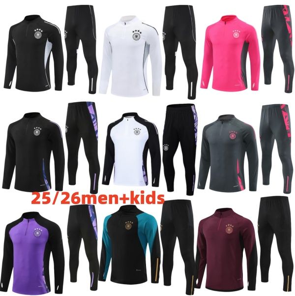 2024 2025 2026 Germany tracksuit soccer jerseys KROOS GNABRY WERNER DRAXLER REUS MULLER GOTZE football shirt germany world training suit cup Men kids kit sportswea