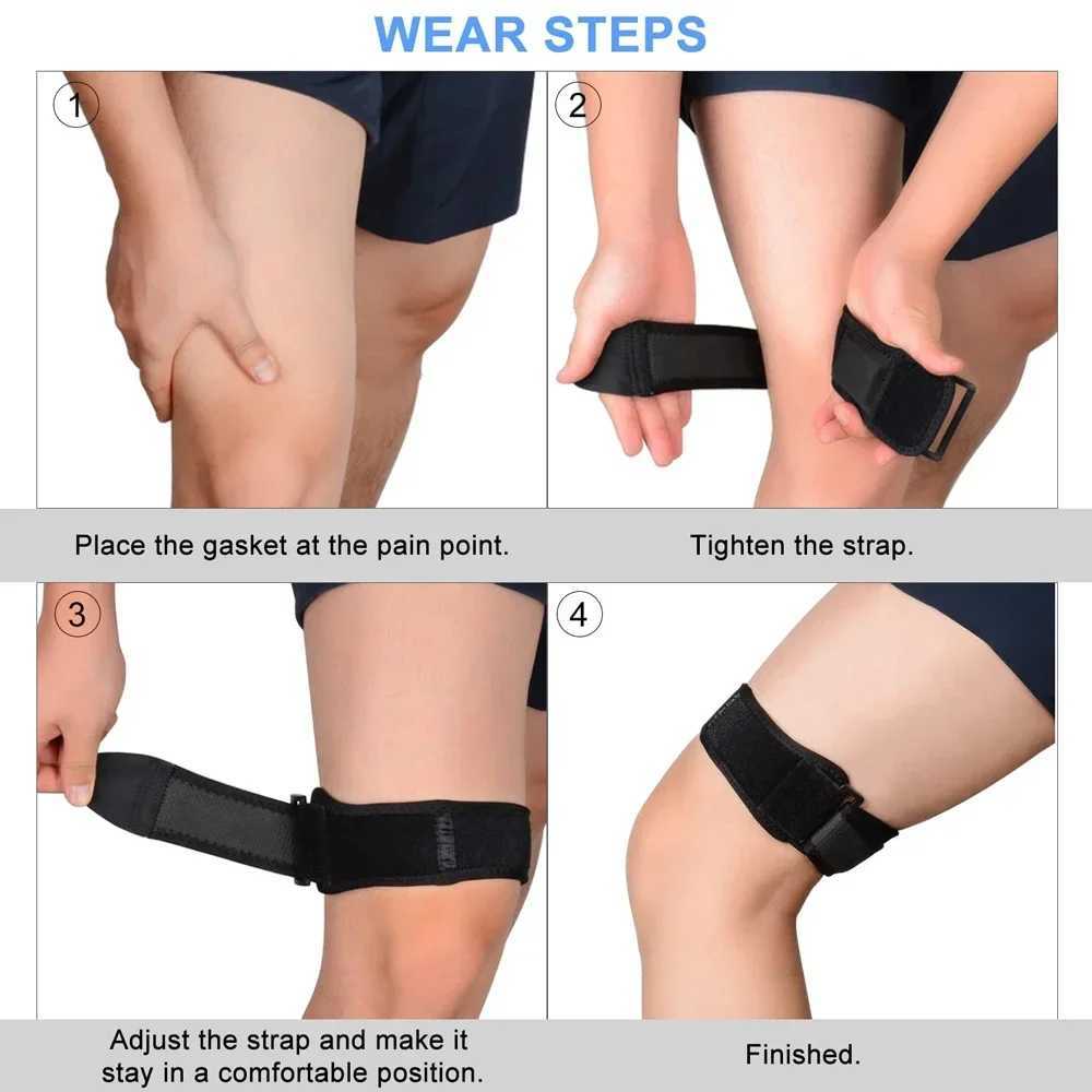 IT Band Strap Iliotibial Band Syndrome Support ITBs Knee Brace for Sports Adjustable Athletic Compression Wrap Stabilizer J250917
