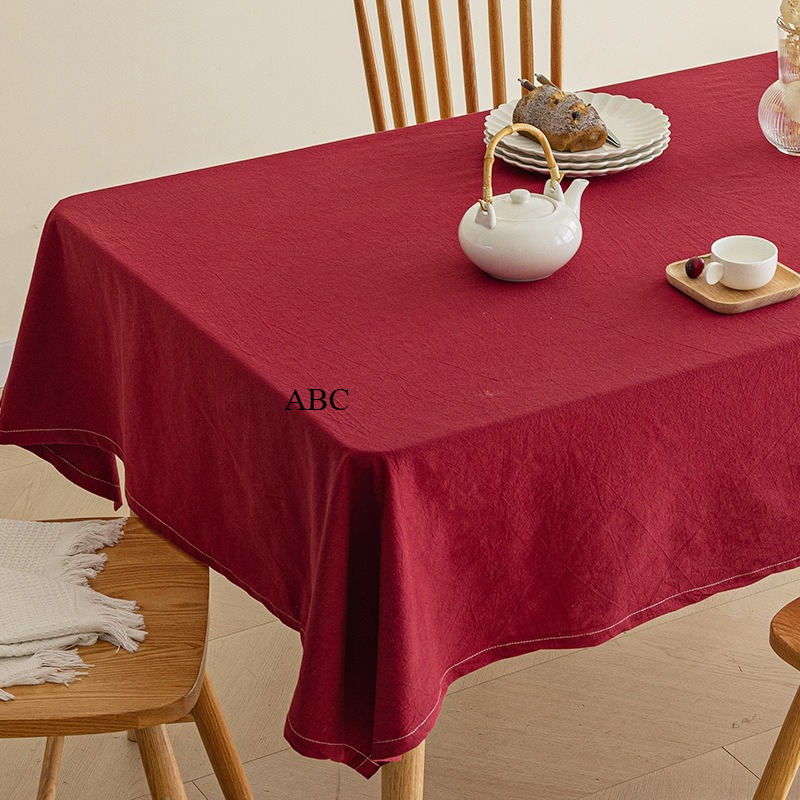 Solid Color Fabric Photography Background Dormitory Dessert Table Tablecloth TY7