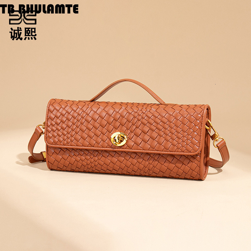 Free Shipping Designer Bag Niche High-end Woven Single-shoulder Baguette Bag Fashion Luxury Bag Clutch Evening Bag Versatile Women's Crossbody Ba