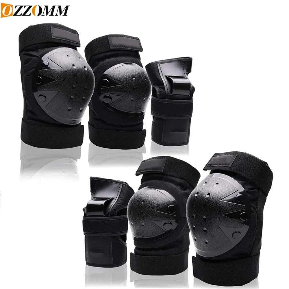 6PCS Kids Adults Knee Elbow Wrist Guards Set 3in1 Protective Gear for Skateboarding Roller SkatingInline SkatingScooter J250917