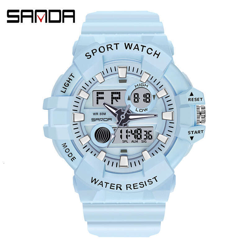 DHgargets Sanda Electronic for Men, Special Forces Tactical Military Men's Watch, Multi-Function Sports Luminous Outdoor Student Watch