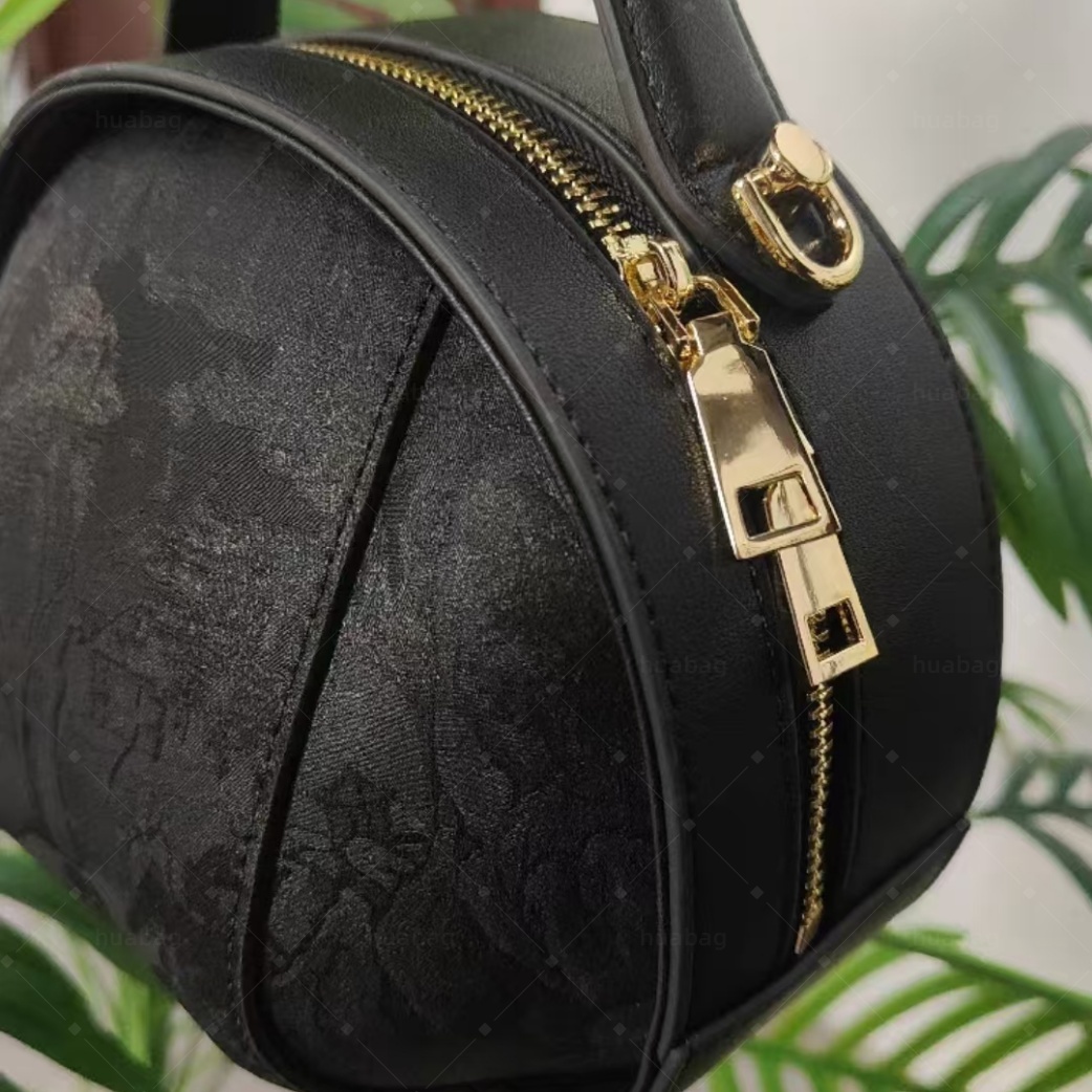 Designer Bags Designer Woman Bag Gold Ingot Bag Intangible Cultural Heritage Song Brocade Cowhide Bag New Chinese-Style Hand-Held Silk Round Bag Cross