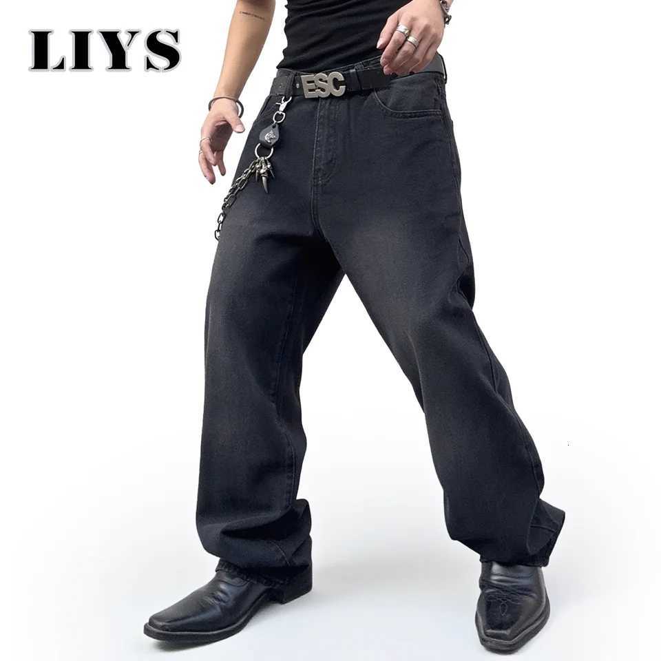 New Men Classic Jeans Homme Pantalones Men Soft Black Biker Masculino Denim Overalls Mens Pants Brand Retro Basic Loose JeansZ250917