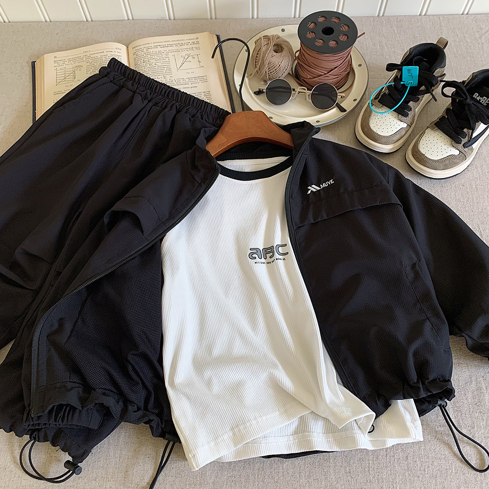 2025 New Autumn Boys' Outfit Korean Style Jacket & Cargo Pants Children's Clothing Free Shipping Handsome Sets