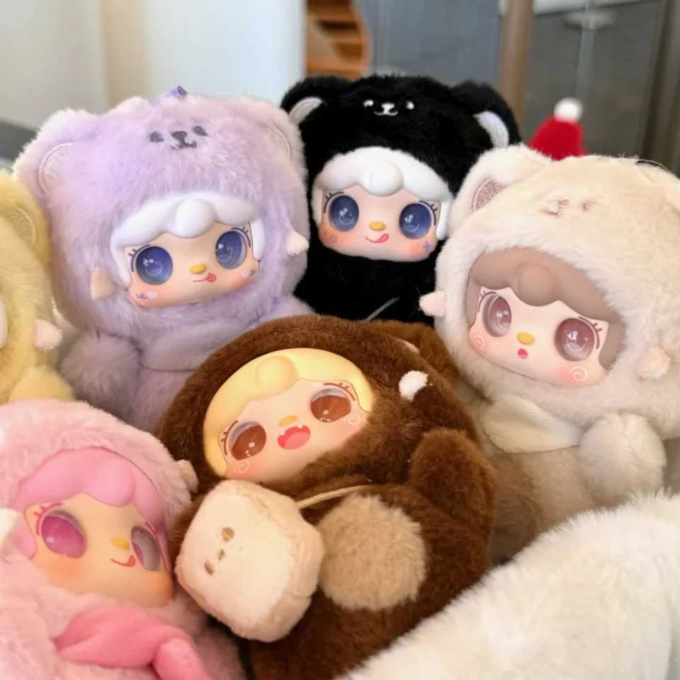 Hot Genuine Yooki Bite A Bear Blind Box Yooki V4 Enamel Plush Cute Doll Bag Keychain Pendant Birthday Friend Gift Plush Doll C250917