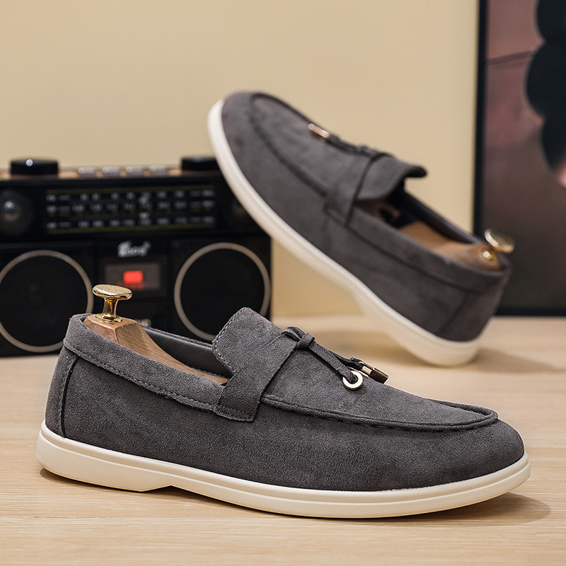TOP Designer Men's Fashion Versatile Flat Casual Shoes Slip-On Lazy Shoes Large Size Men's Casual Shoes 46
