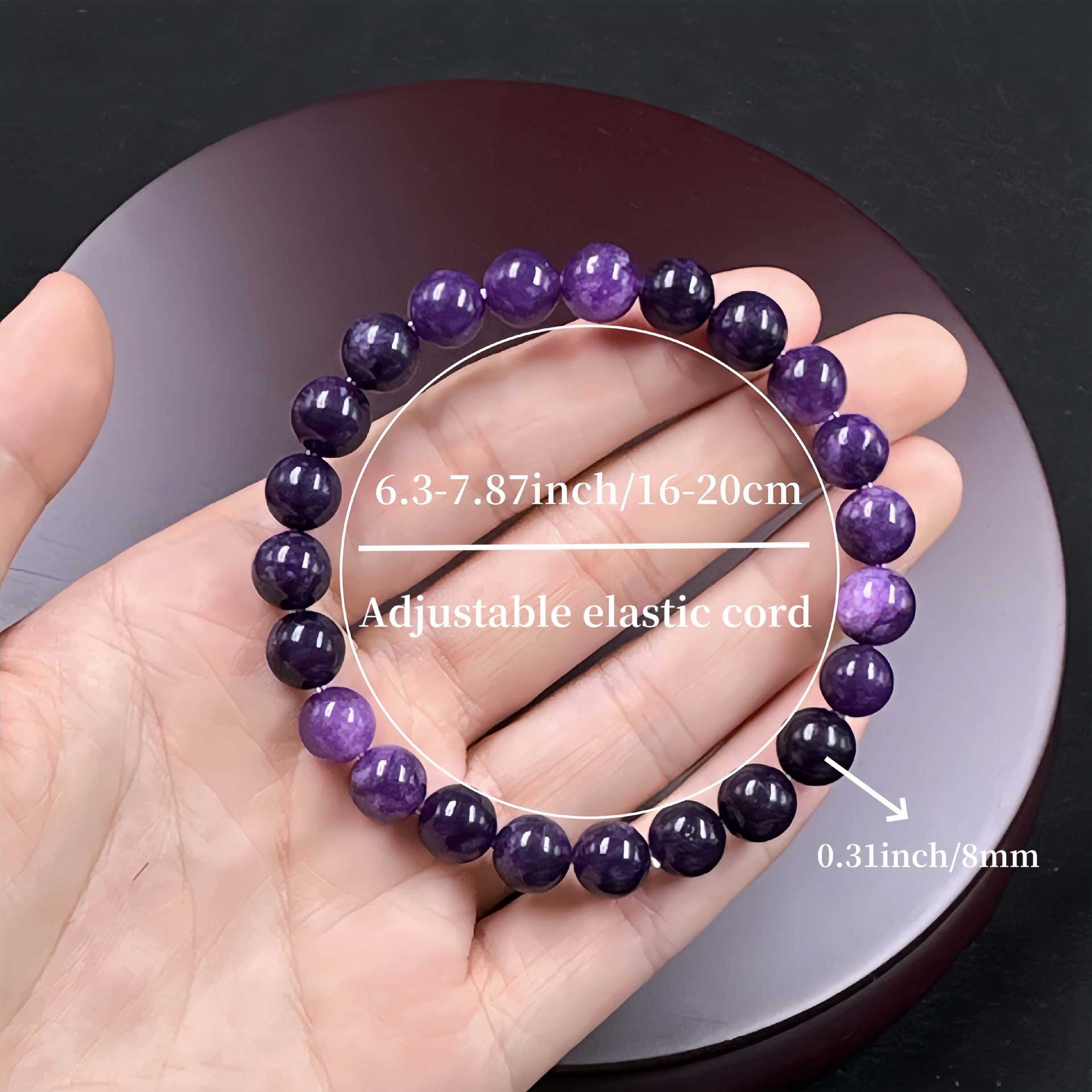 Purple Amethyst Gemstone Healing Bracelet Delicate Daily Wear & Calming Jewelry Gift For Her High - Quality Stylish Accessory