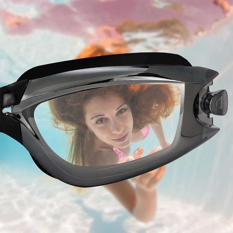 High Definition Swimming Goggles Adult Fashion Universal Silicone Waterproof Antifog Electroplating Swimming New Style J250917