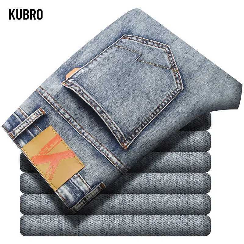 Mens Fashionable Jeans Style Casual Stretch Slim Fit Jeans Pants Male Denim Trousers Blue HighQuality Denim Pants Four SeasonsZ250917