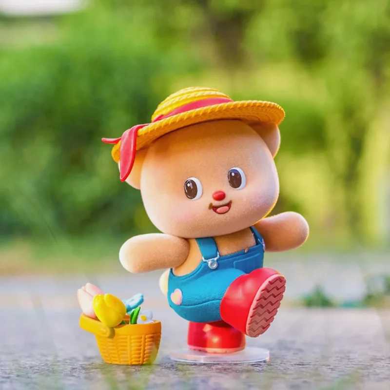 Butterbear Sweet Life Series Blind Box Doll Toys Action Figure Butterbear Flocking Figurines Desktop Gifts For Kids Girls C250917