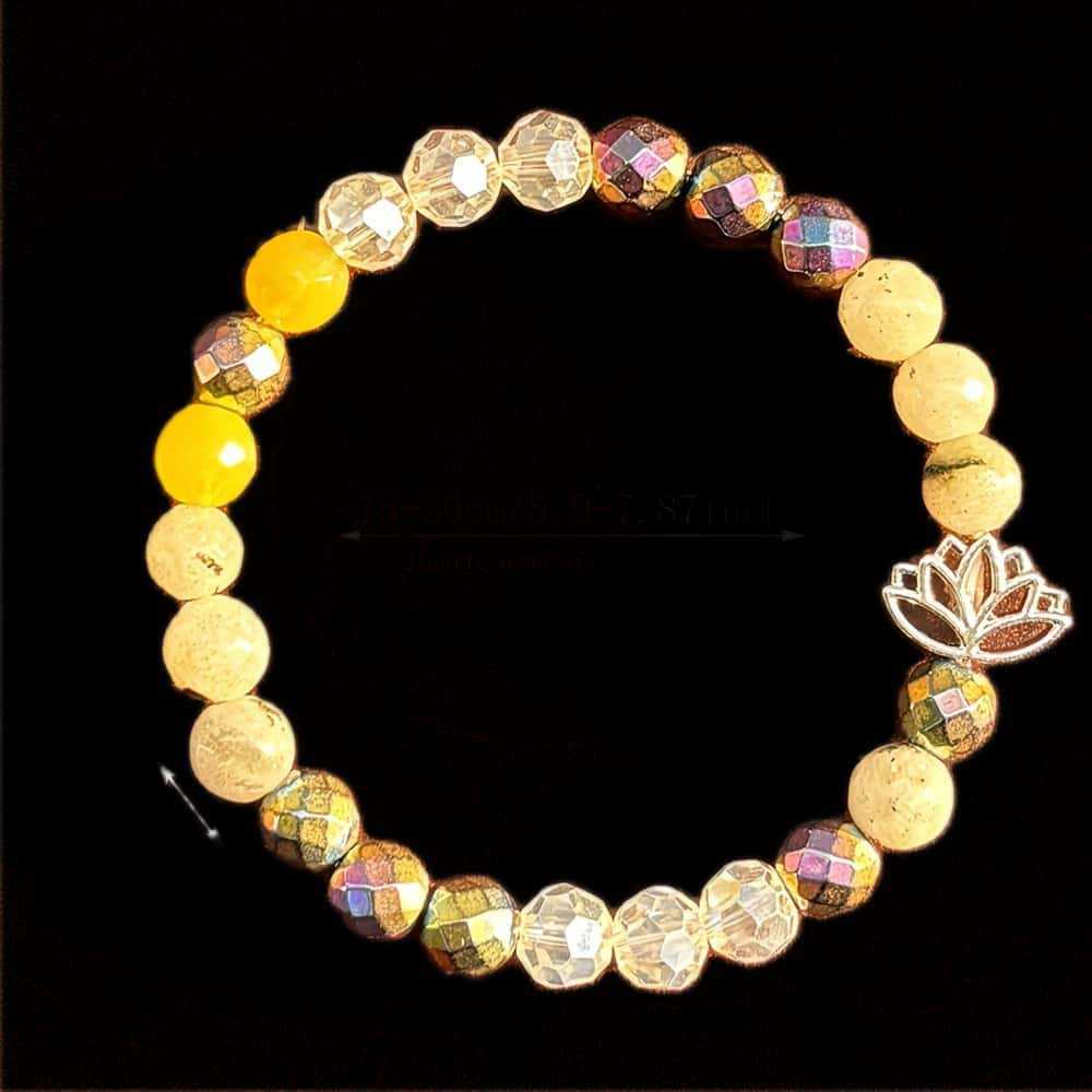 Multi - Colored Gemstone Healing Bracelet For Aura Protection Delicate Daily Wear & Spiritual Jewelry Gift For Her High - Quality Stylish Accessory