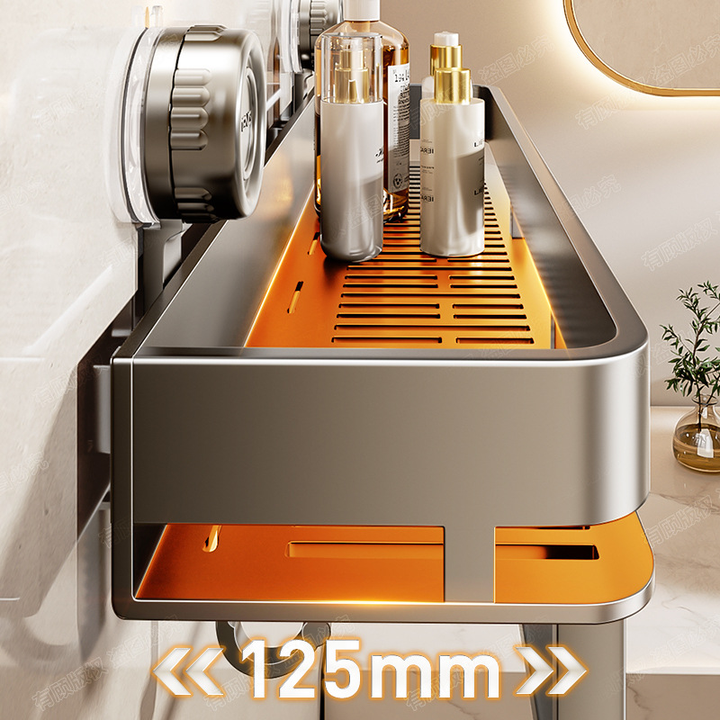 Suction cup bathroom rack toilet household non-punching toilet washstand wall-mounted toilet multi-functional storage