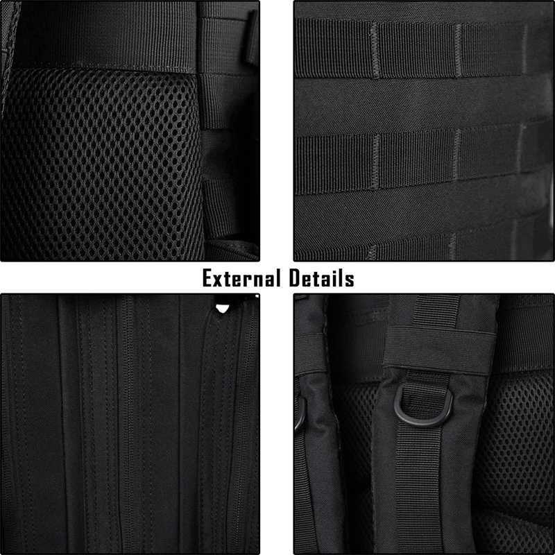 25L 35L 45L Tactical Backpack Men Women Outdoor Sports Travel Gym Hiking Bag Molle Military Camping Hunting Survival Rucksack Z250916