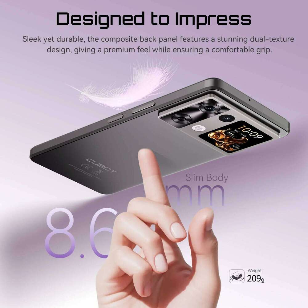 Smartphone Android 15 Cubot P90 6 88 Inch 120Hz Screen 24Gb Ram+256Gb Rom G100 Octa Core 2 2Ghz 64Mp 5100Mah Nfc 4G Phone - view 6